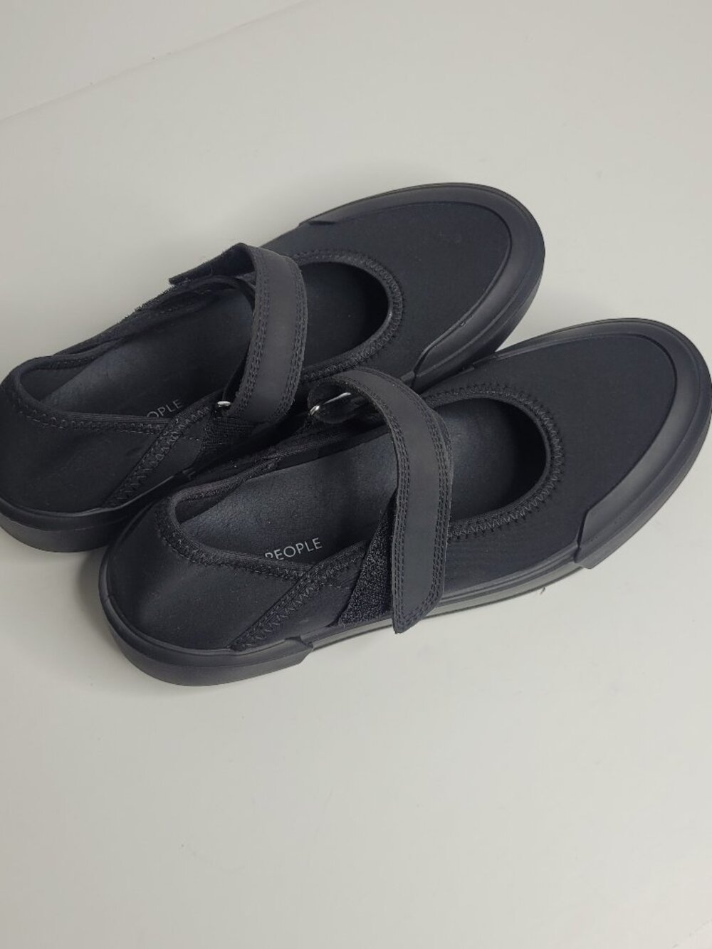Free People Black Sporty Mary Jane Flat Casual size 38 (7.5-8) - Picture 4 of 6